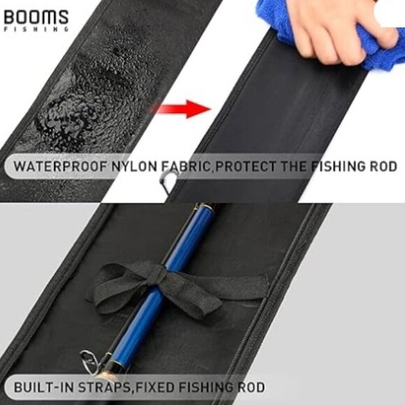Booms Fishing Rod Case, Portable Folded Fishing Pole Case - Picture 10 of 11